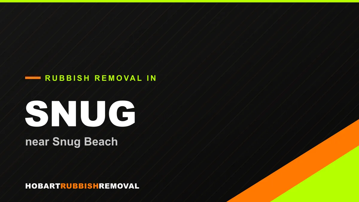 Rubbish removal service in Snug, Hobart near Snug Beach