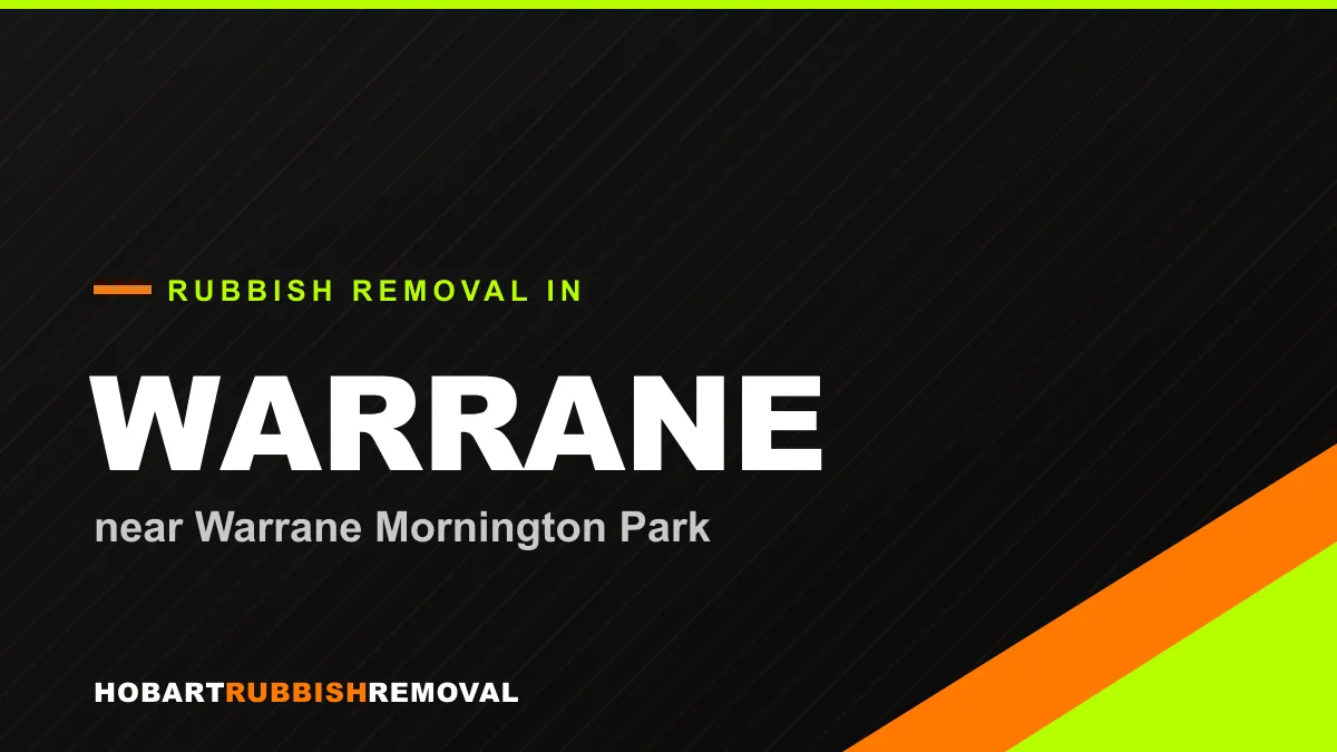 Rubbish removal service in Warrane, Hobart near Warrane Mornington Park